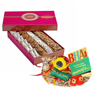 Bikanervala Golden Star Mix Rakhi Gift - Distacart