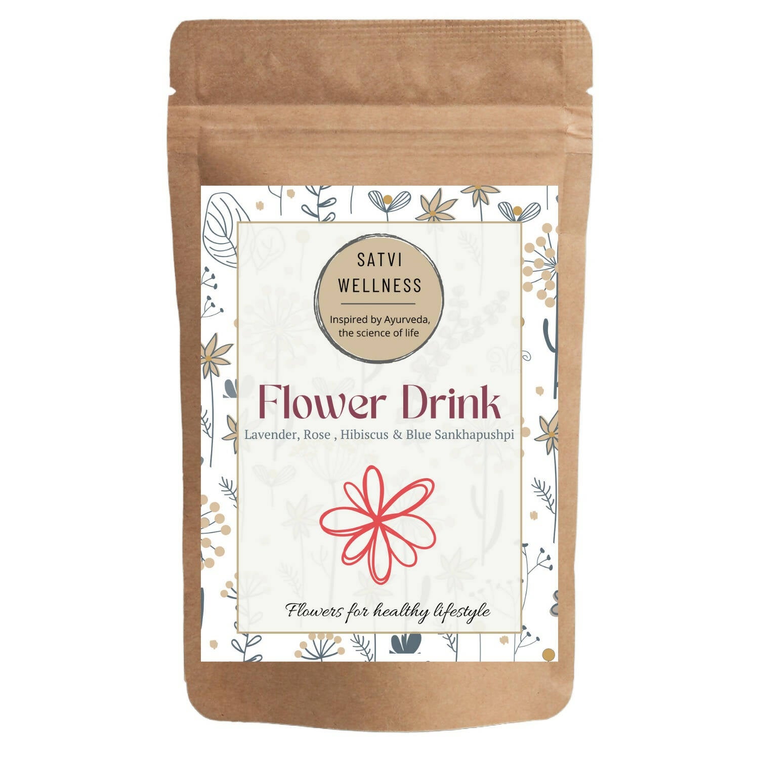Satvi Wellness Mix Flower Drink | Mixed Flower tea - Distacart