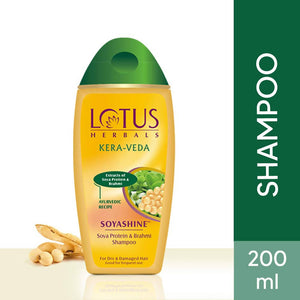 Lotus Herbals Kera-Veda Soyashine Soya Protein And Brahmi Shampoo - Distacart