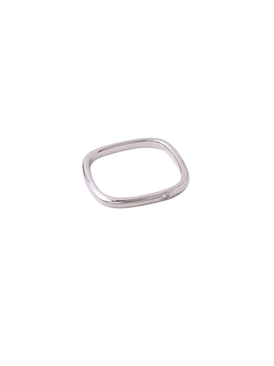 NVR Women's Silver-Plated Rectangular Stylish Ring - Distacart