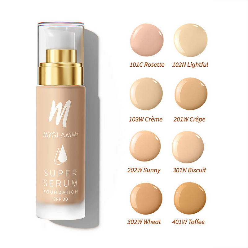 MyGlamm Super Serum Foundation - 102N Lightful - Distacart
