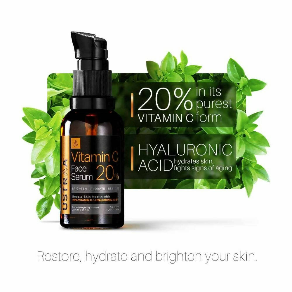 Ustraa 20% Vitamin C Face Serum - Distacart