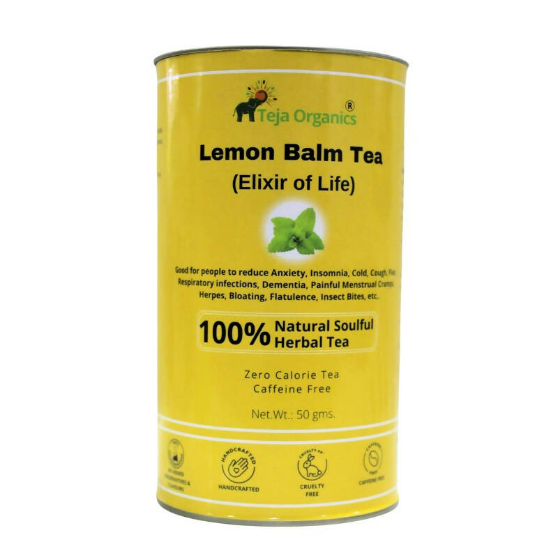 Teja Organics Lemon Balm Herbal Tea - Distacart