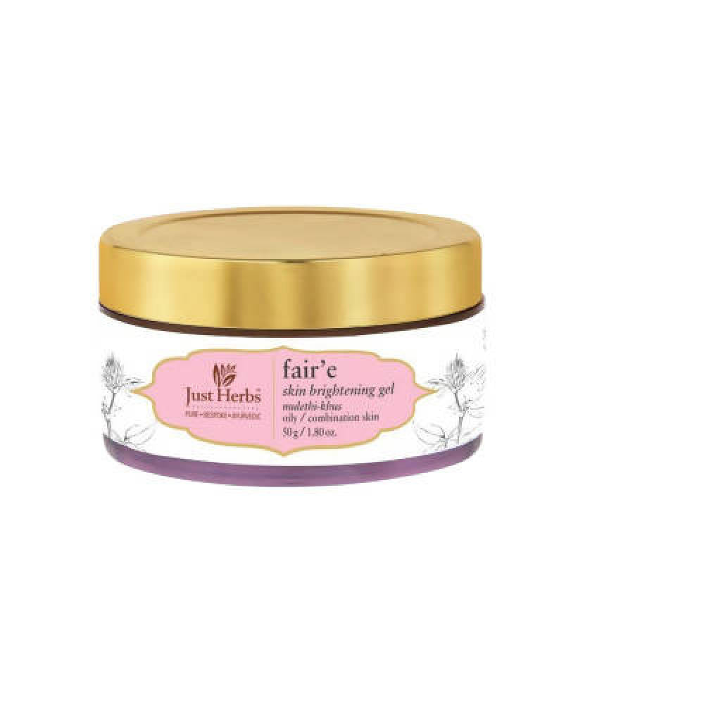 Just Herbs Fair'e Mulethi-Khus Skin Brightening Gel - Distacart