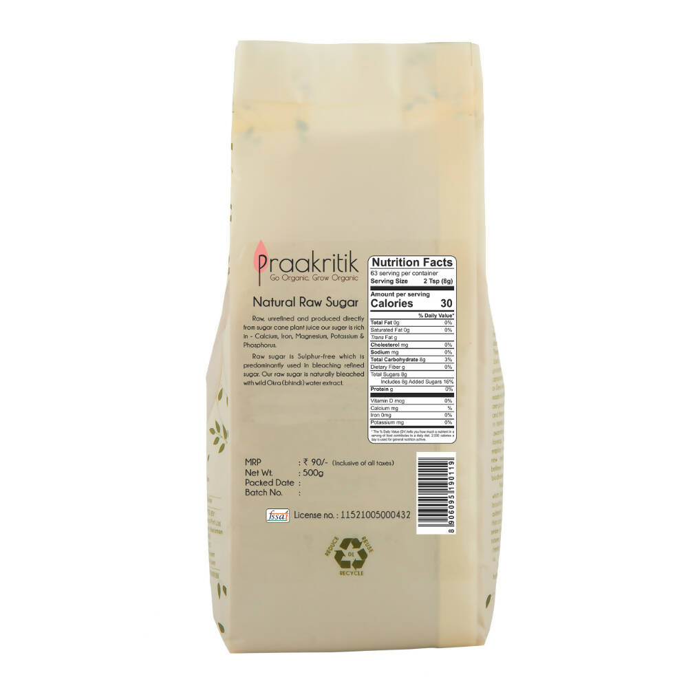 Praakritik Natural Raw Sugar - Distacart