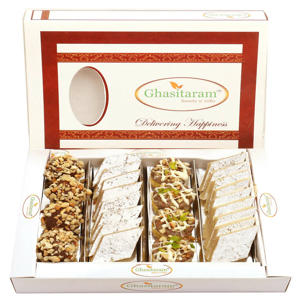 Ghasitaram Assorted Box Pure Kaju Katlis, Dryfruit Sweets - Distacart