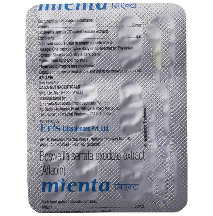 Mienta 50mg Capsules - Distacart