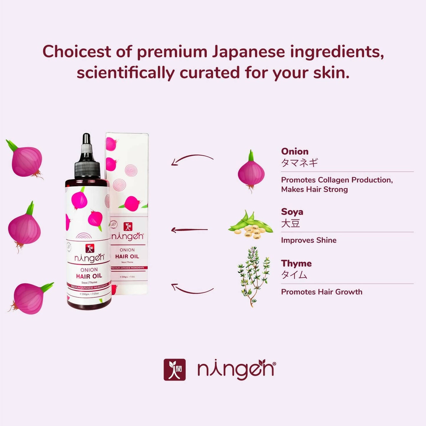 Ningen Onion Hair Oil - Distacart