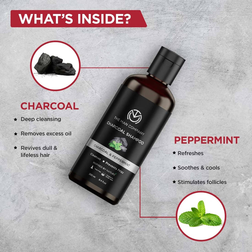 The Man Company Charcoal Shampoo - Distacart