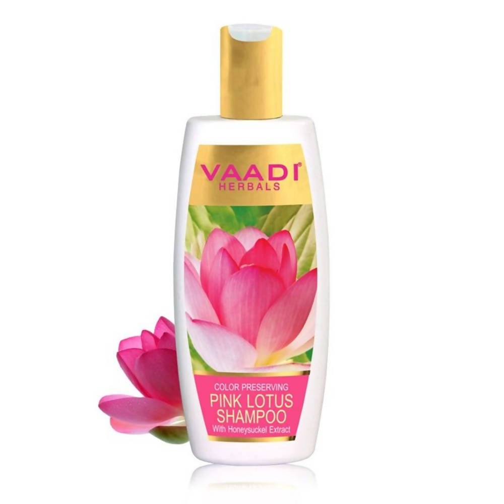 Vaadi Herbals Pink Lotus Shampoo With Honeysuckle Extract - Distacart