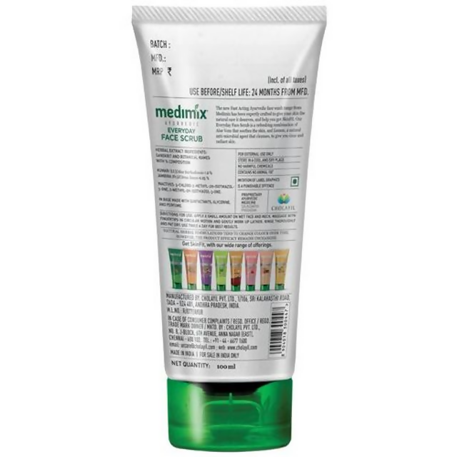 Medimix Ayurvedic Everyday Face Scrub with Aloe Vera & Lemon - Distacart