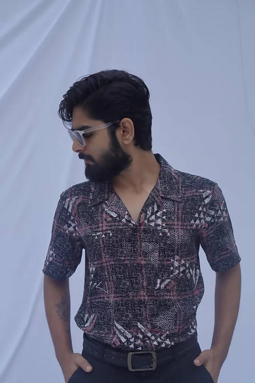 Diva Globe Abstract Printed Shirt - Distacart