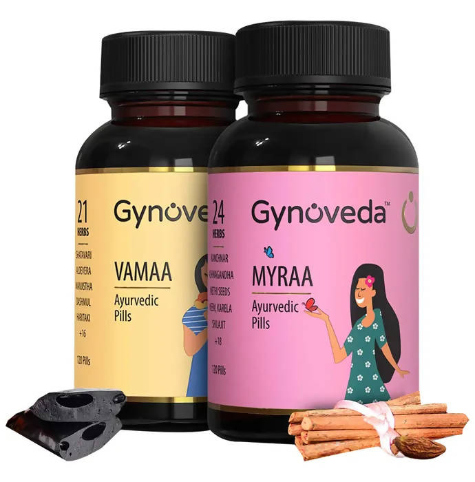 Gynoveda PCOS Vamaa Ayurvedic Pills & Myraa Ayurvedic Pills - Distacart