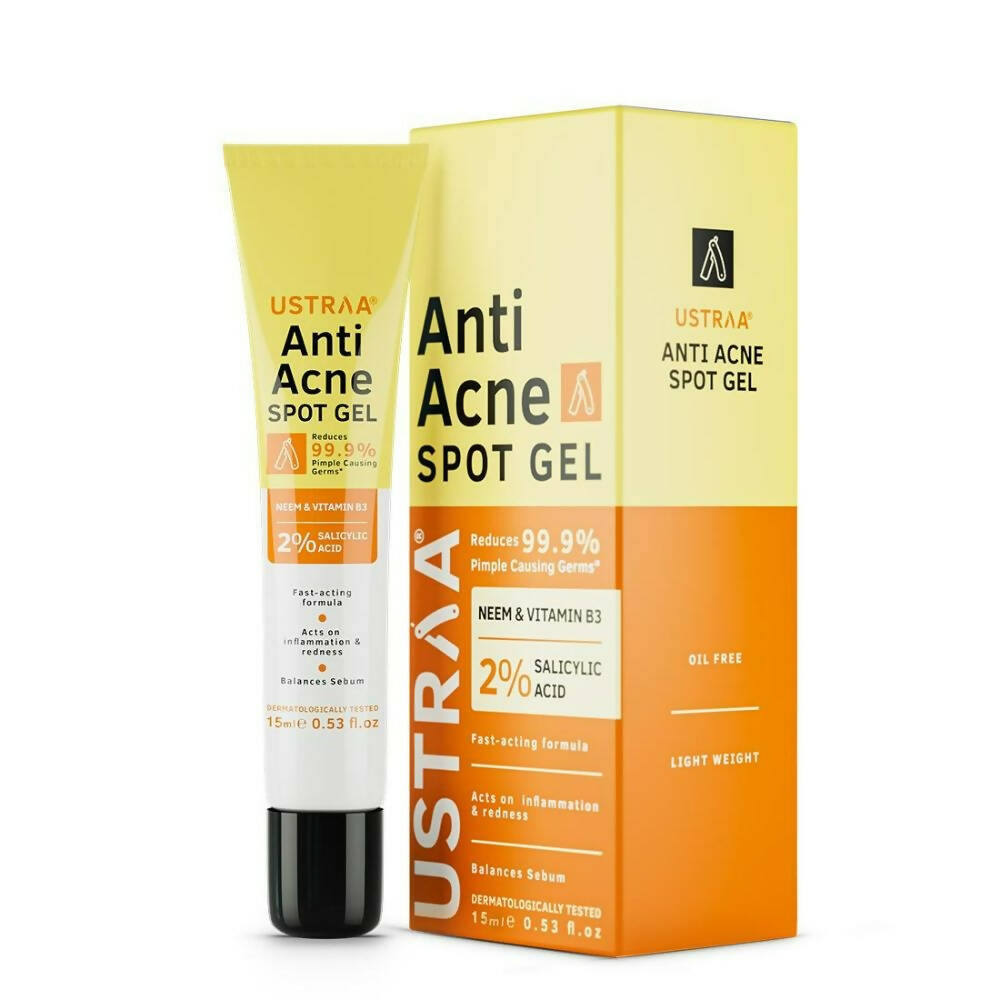 Ustraa Anti-Acne Spot Gel with Neem & Vitamin B3 - Distacart