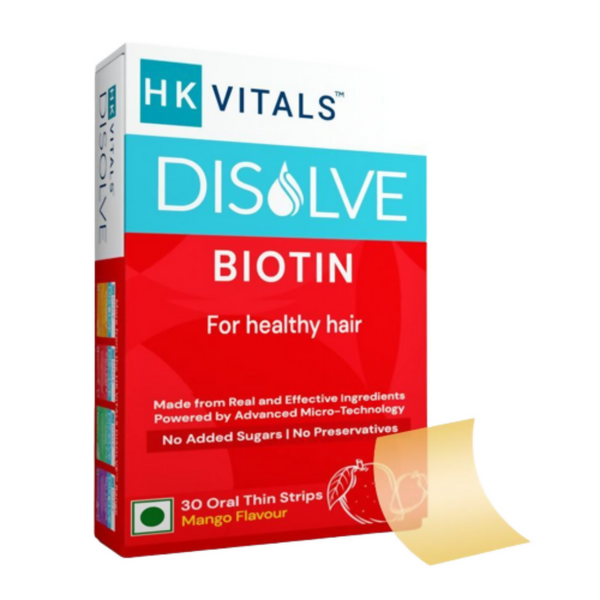 HK Vitals Disolve Biotin Strips - Mango Flavour - Distacart