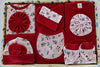 My Tiny Wear Full Sleeves New Born Baby Gift Set - Red - Distacart