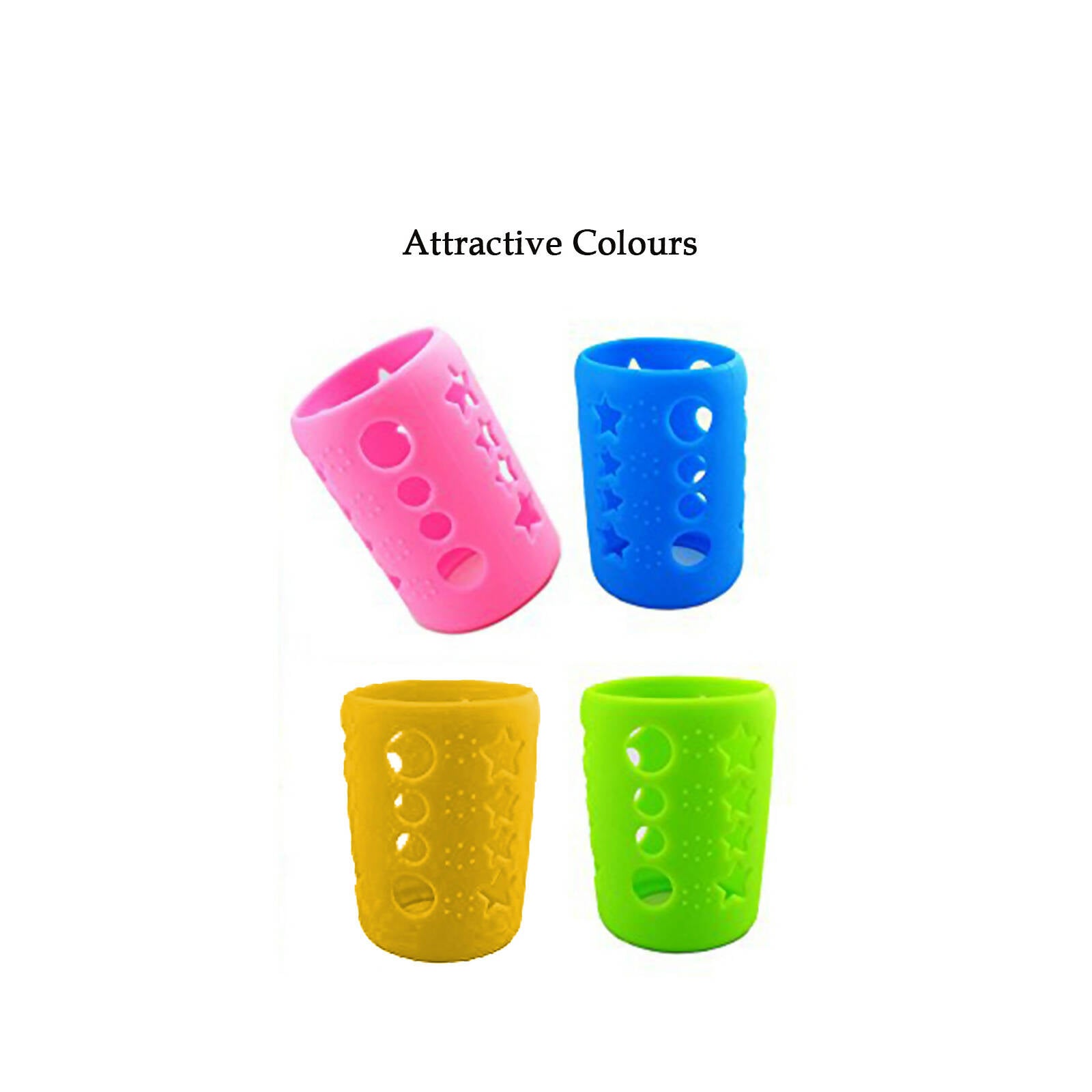 Safe-O-Kid Silicone Baby Feeding Bottle Cover Cum Sleeve for Insulated Protection 120mL- Pink - Distacart