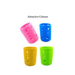Thumbnail for Safe-O-Kid Silicone Baby Feeding Bottle Cover Cum Sleeve for Insulated Protection 120mL- Pink - Distacart