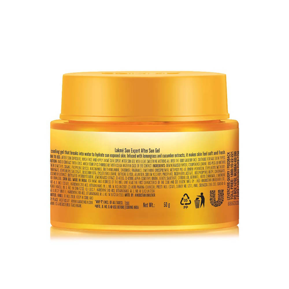 Lakme Sun Expert After Sun Cooling Gel - Distacart