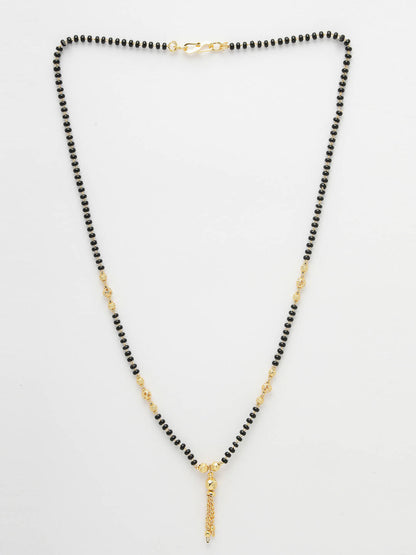 NVR Women Ethnic Gold-Plated Beaded Mangalsutra - Distacart