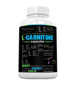 Ramini Bio Nutrition L-Carnitine 500mg Veg Capsules - Distacart