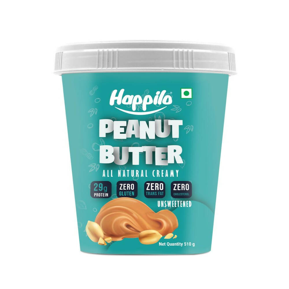 Happilo All Natural Peanut Butter Creamy-Unsweetened - Distacart