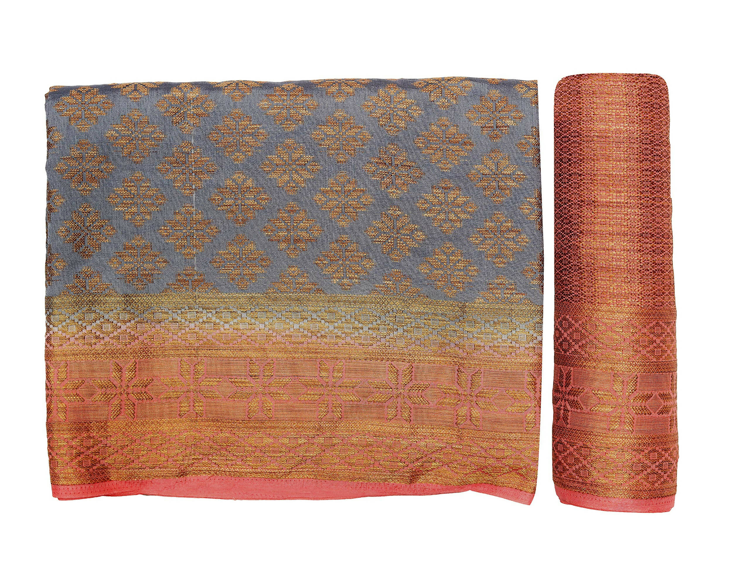 Mimosa Women's Patola Art Silk Grey Saree - Distacart