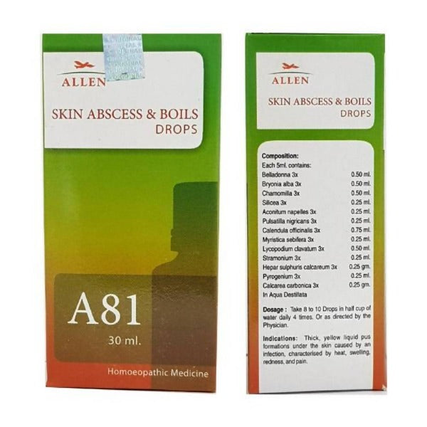 Allen Homeopathy A81 Skin Abscess And Boils