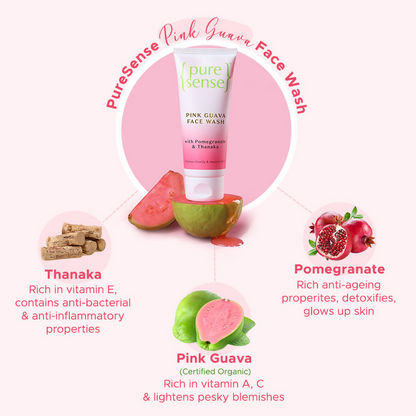 PureSense Pink Guava Face Wash - Distacart