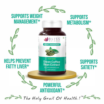 Bliss Welness Green Coffee Bean Extract Capsules - Distacart
