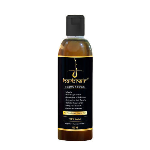 HerbHair Pure Herbal Regrow and Retain Hair Oil - Distacart