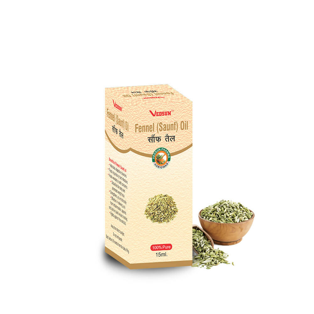 Vedsun Naturals Fennel Sauf Oil Pure And Organic Skin Care, Anti Aging, Hair Growth - Distacart