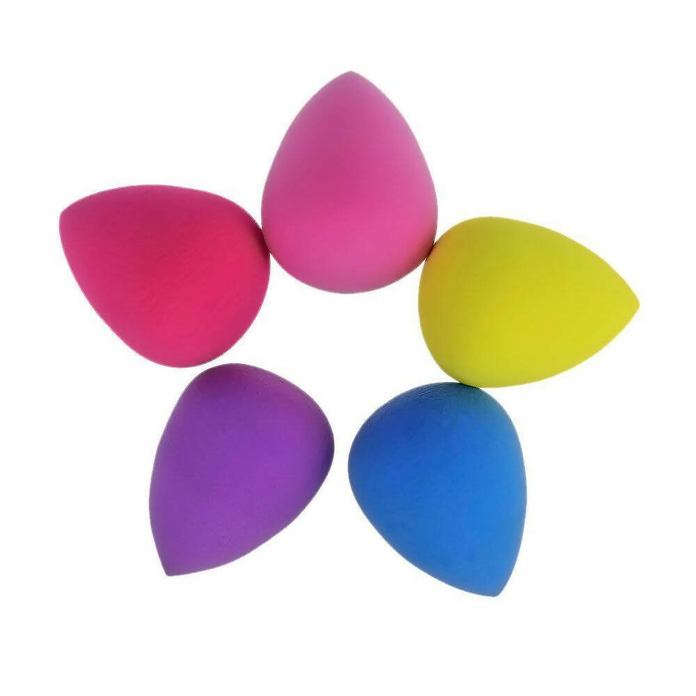 Favon Pack of 5 Mini Beauty Sponge Blender Puffs for Small Applicating Areas - Distacart