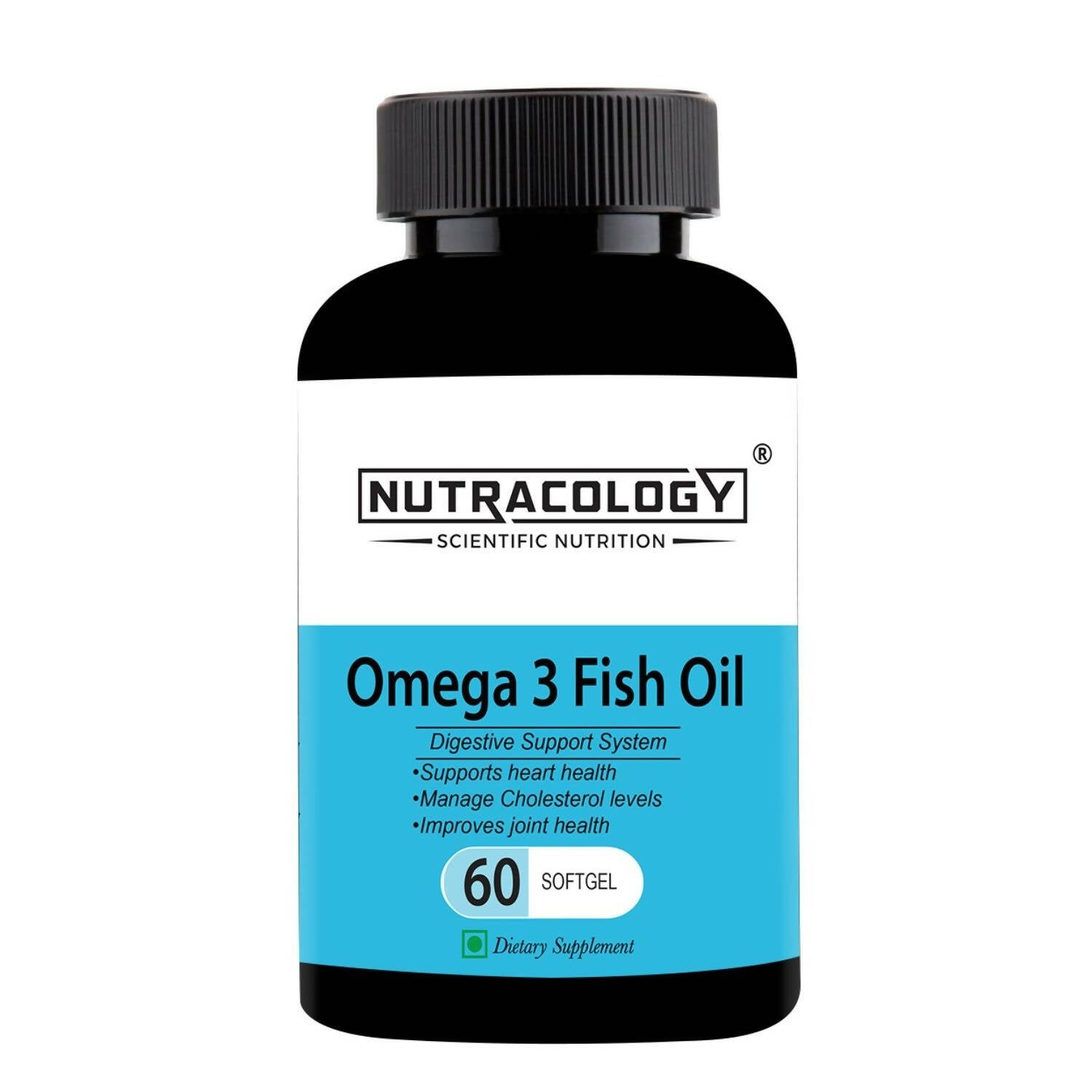 Nutracology Omega 3 Fish Oil 1000mg Capsules with Fish oil EPA + DHA Enriched Sofgels - Distacart