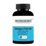 Thumbnail for Nutracology Omega 3 Fish Oil 1000mg Capsules with Fish oil EPA + DHA Enriched Sofgels - Distacart
