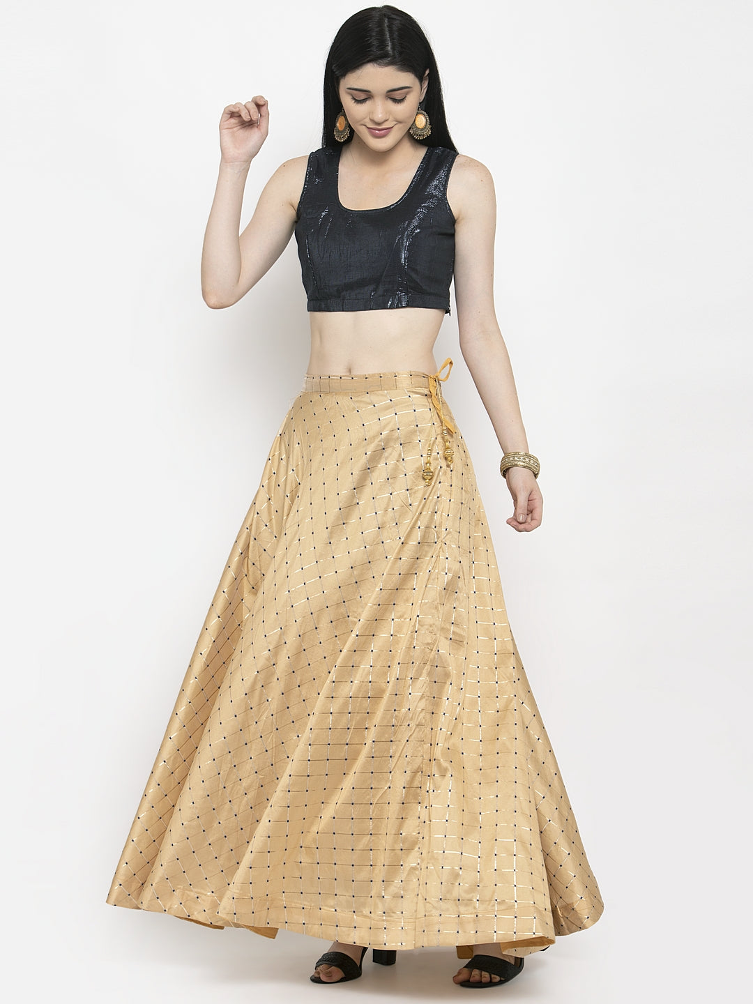 Wahe-NOOR Women's Fawn Printed Maxi Skirt - Distacart