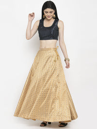 Thumbnail for Wahe-NOOR Women's Fawn Printed Maxi Skirt - Distacart