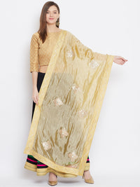 Thumbnail for Wahe-NOOR Women's Fawn Gotta Work Poly Silk Dupatta - Distacart