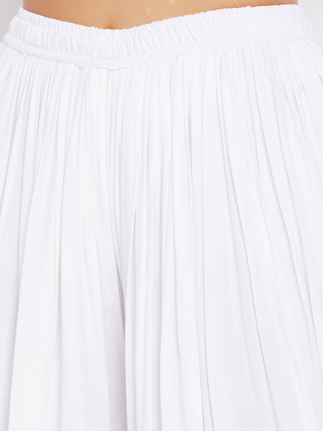 Wahe-NOOR Women's White Rayon Dhoti Salwar - Distacart