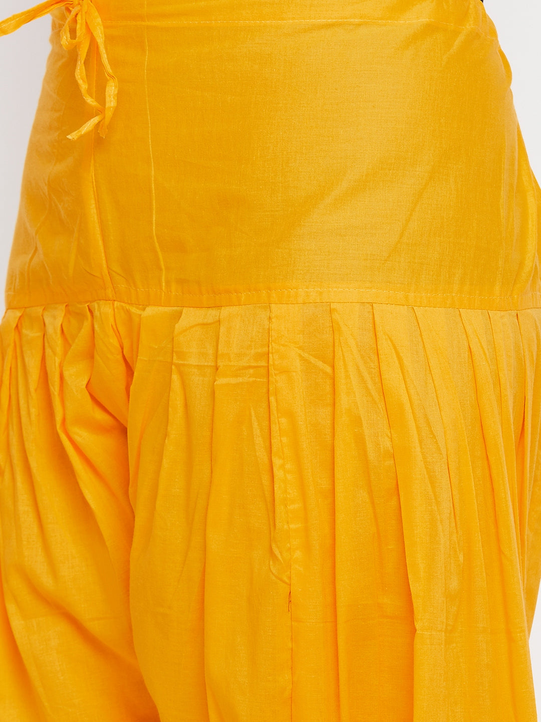 Wahe-NOOR Women's Yellow Solid Pure Cotton Salwar - Distacart