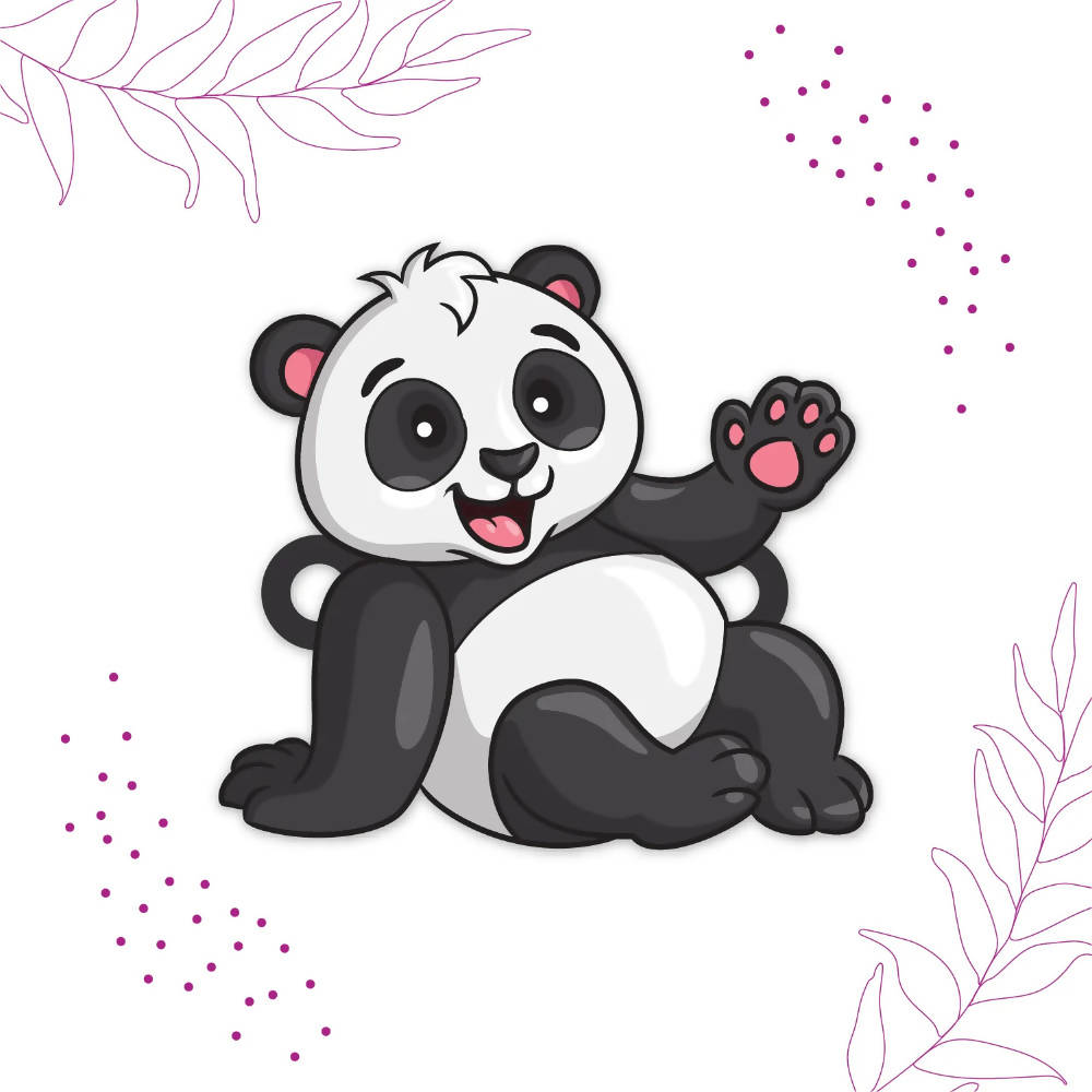 Bhai Please Panda Wooden Rakhi - Distacart