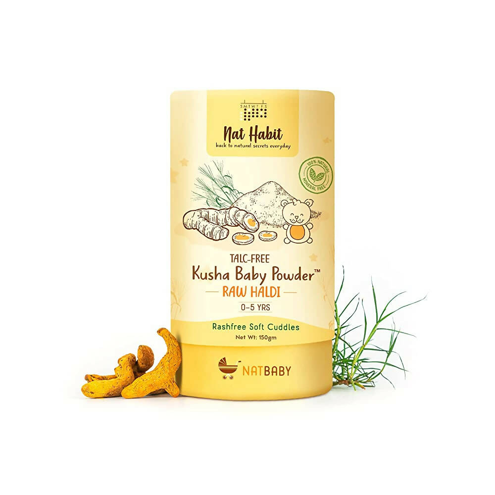 Nat Habit Haldi Kusha Baby Powder - Distacart