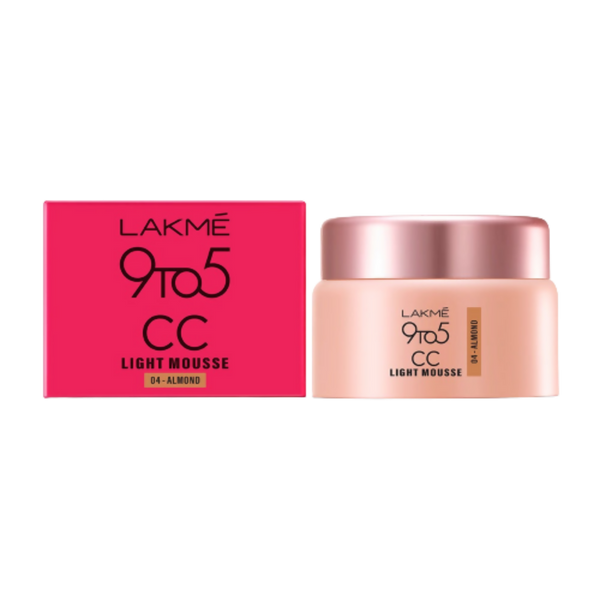 Lakme 9 To 5 CC Mousse - Almond - Distacart