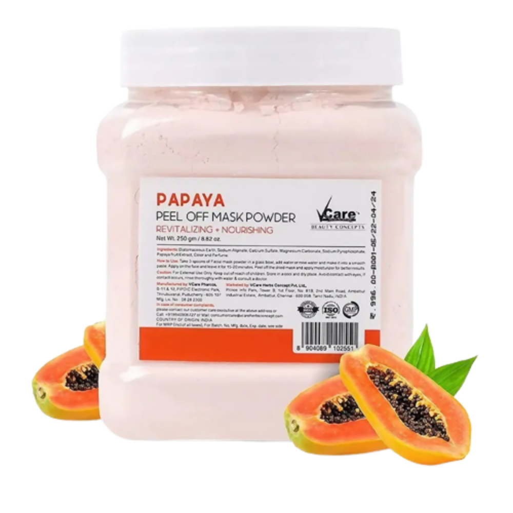 VCare Papaya Jelly Peel Off Mask Powder - Distacart