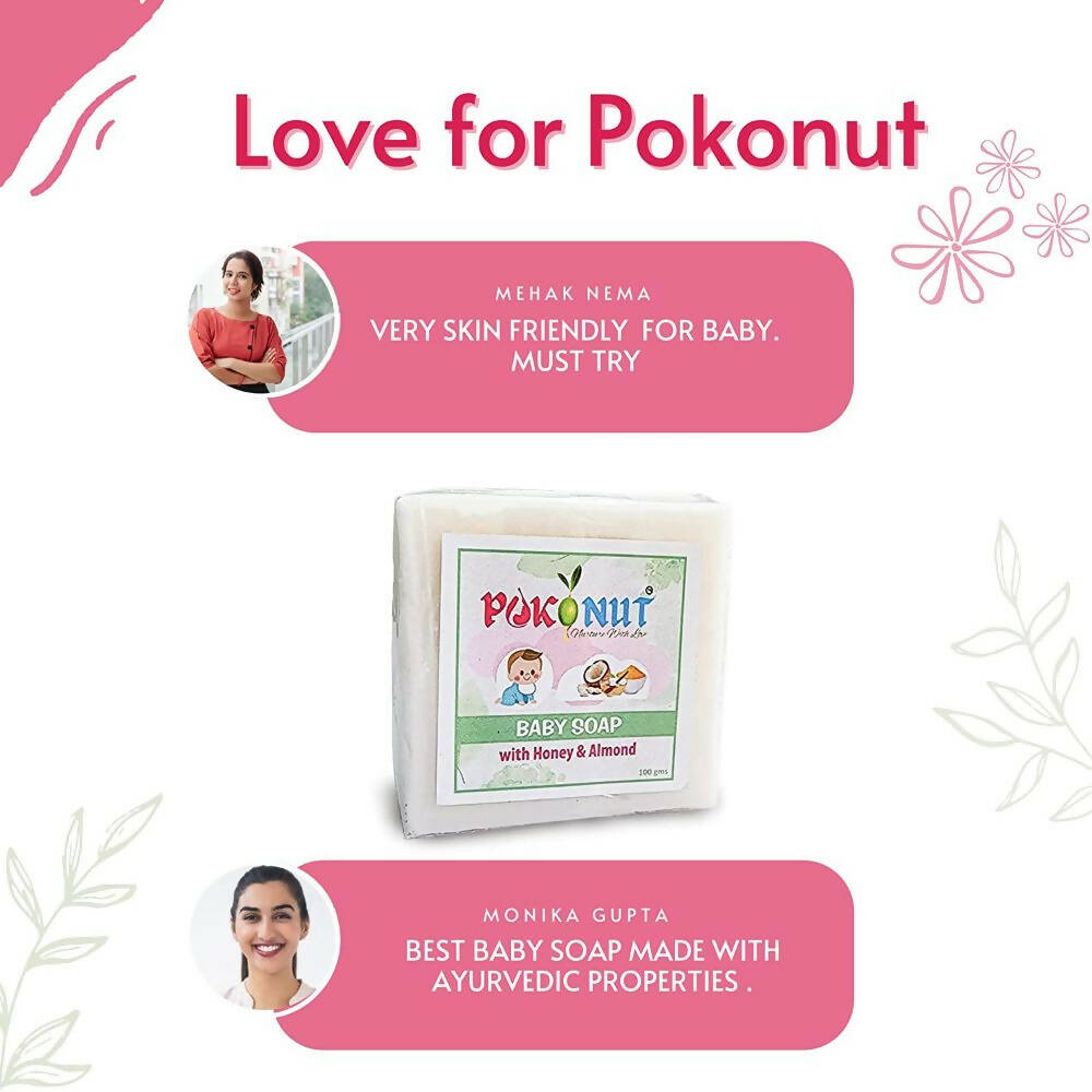 Pokonut Baby Soap With Honey & Almond - Distacart
