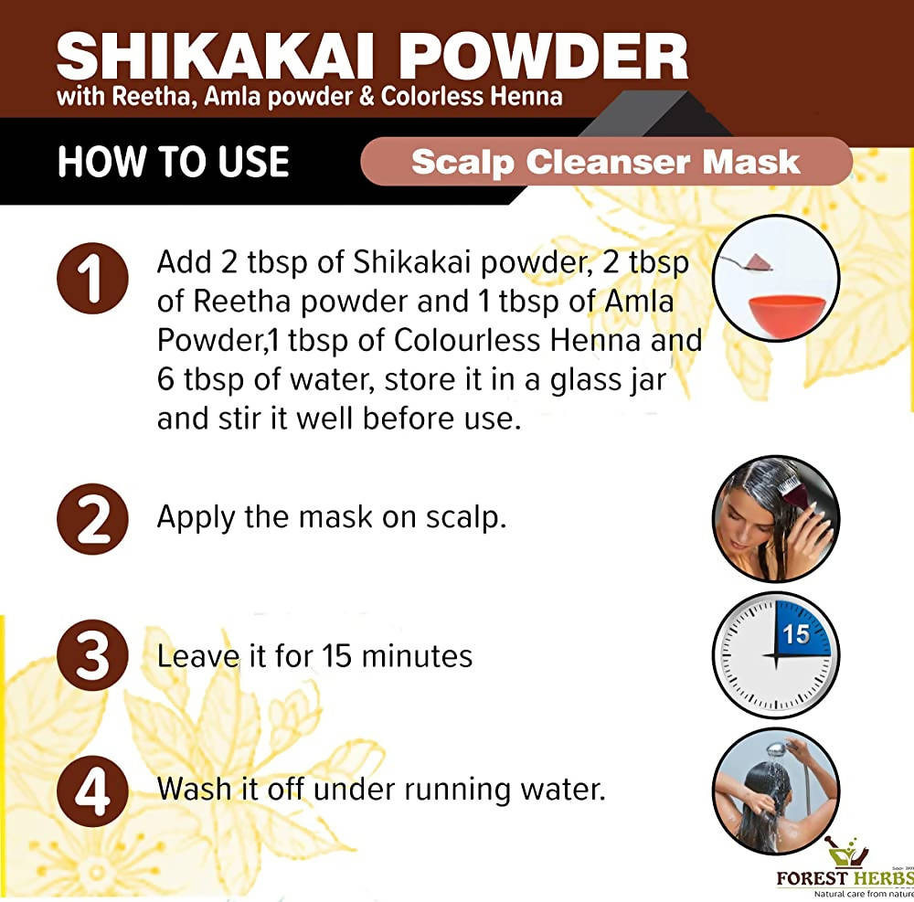 Forest Herbs Shikakai Hair Care Powder