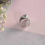 Thumbnail for NVR Men Silver-Plated Lion Face Finger Ring - Distacart