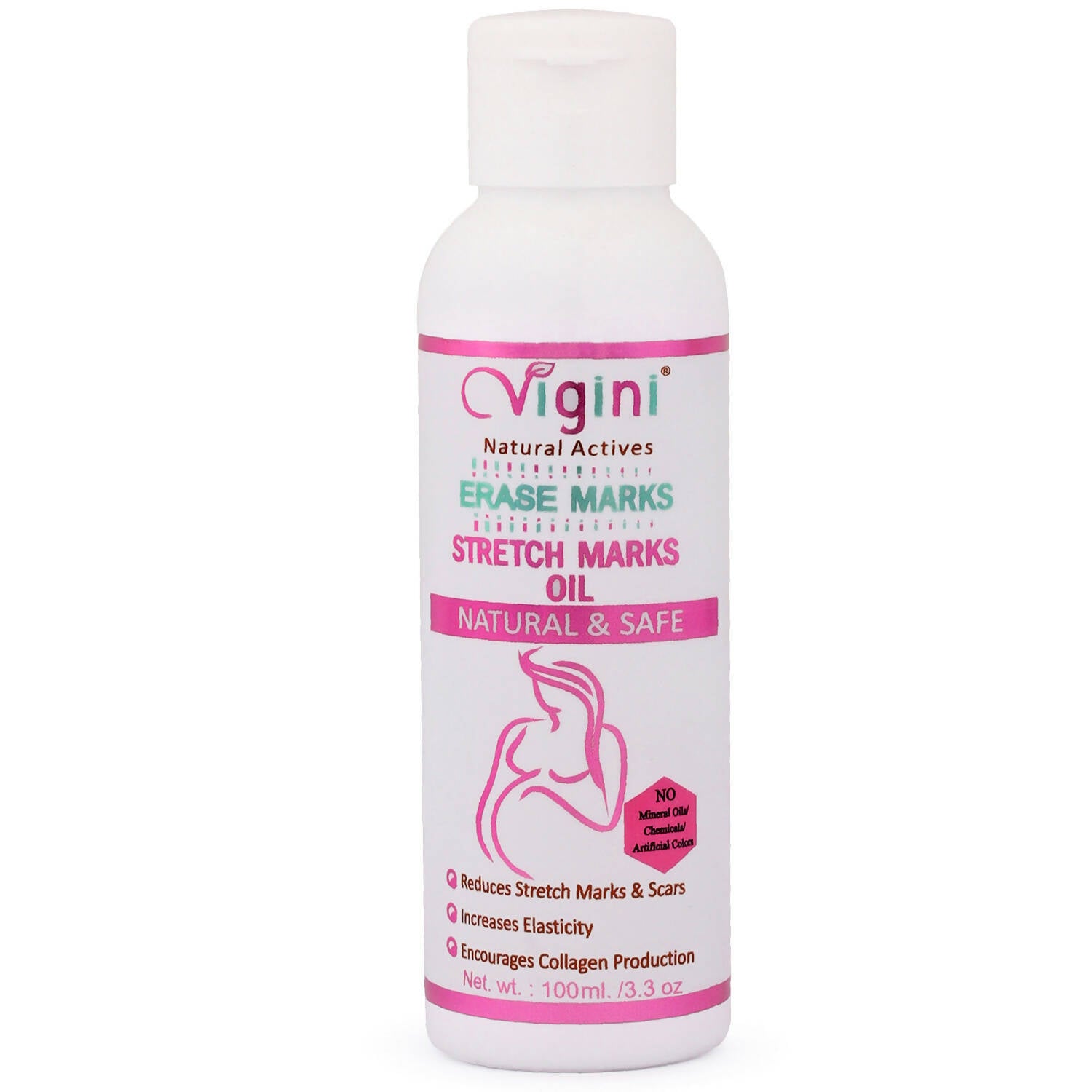 Vigini Natural Actives Stretch Marks Scars Removal Cream Oil - Distacart