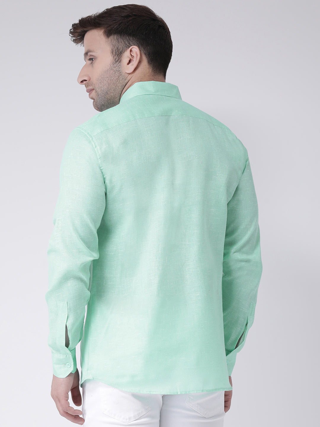 RIAG Green Men's Full Sleeves Shirt - Distacart