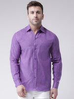 Thumbnail for RIAG Purple Men's Full Sleeves Shirt - Distacart
